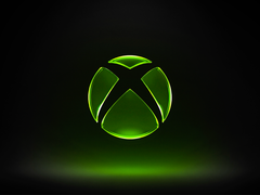 Логотип Xbox на тёмном фоне