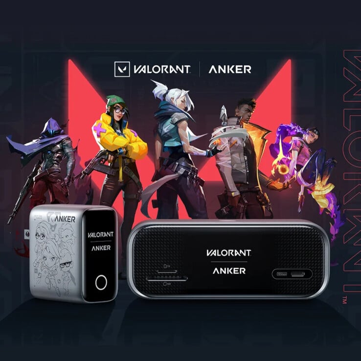 Официальное сотрудничество Anker и Riot Games, посвящённое агентам Valorant