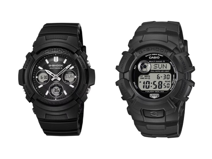 Часы G-Shock Fire Package 2026 AWG-M100FP-1A1 (слева) и GW-2320FP-1A2 (справа) от Casio