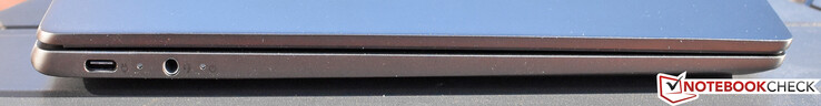 Левая сторона: USB 3.1 Type-C Gen 1, комбинированный аудио разъем