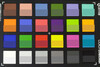 ColorChecker: исходный цвет представлен в нижней половине каждого фрагмента