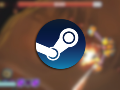 Игра Galactic Glitch впервые появилась в раннем доступе в июле прошлого года, и это двухстиковый шутер с уникальной механикой, основанной на физике. На картинке - размытый снимок из игры с наложенным сверху логотипом Steam (Источник изображения: Steam - Отредактировано)