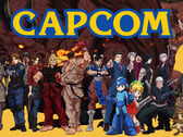 Логотип Capcom с персонажами из её игр. Японский издатель в значительной степени избежал волны сокращений, охватившей западные игровые студии.
