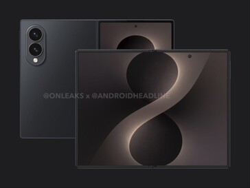 Неофициальный рендер Galaxy Wide Fold в развернутом виде.