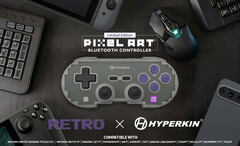 Беспроводной контроллер Hyperkin Pixel Art - это современный вариант контроллера SNES. (Источник изображения: Hyperkin)