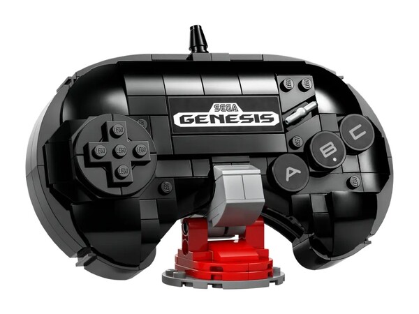 Контроллер Lego Sonic the Hedgehog Sega Genesis Controller поставляется с подставкой. (Источник изображения: Lego)