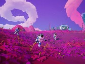 Astroneer - это научно-фантастическая крафтовая игра на выживание с кооперативом на четырех игроков и множеством ярких цветов. (Источник изображения: Steam)