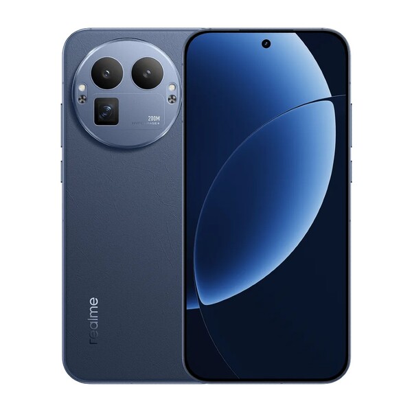 Модель Realme GT 8 Pro в цвете Urban Blue имеет внешний вид, напоминающий кожу. (Источник изображения: Realme)