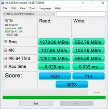 AS SSD (основной SSD)