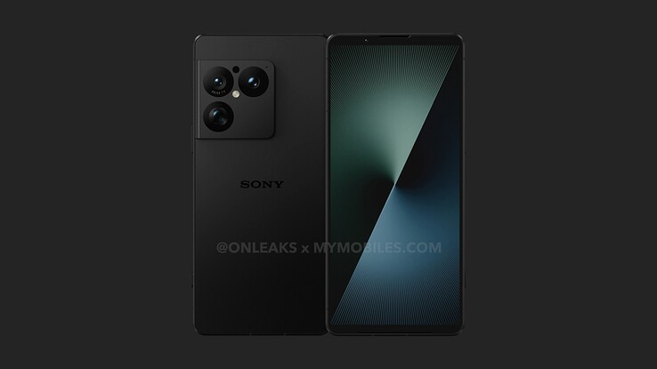 Знаковая полоска камеры Sony уступает место квадратному острову камеры.