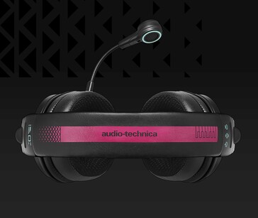 В оголовье гарнитуры Audio-Technica Hatsune Miku ATH-M50xSTS-USB MIKU использованы элементы дизайна аксессуаров для волос Мику. (Источник изображения: Audio-Technica)