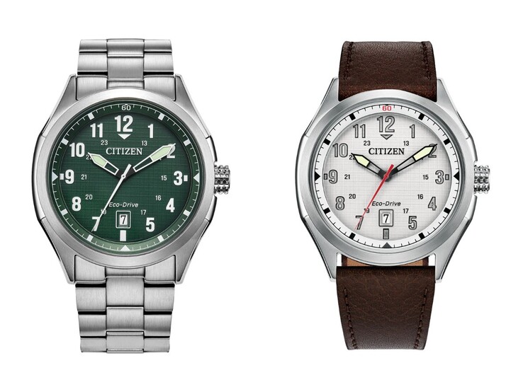Часы Citizen Terra Force AW1890-51X (слева) и AW1890-19B (справа). (Источник изображения: Citizen, отредактировано)