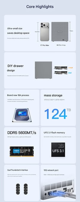 Основные особенности ME Pro Core 3 304 (машинный перевод)