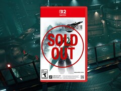 Розничная коробка Final Fantasy 7 Remake Switch 2 с надписью sold out (Источник изображения: Amazon, Square Enix с правками)
