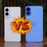 Размеры Galaxy S25 Edge и iPhone 16 Plus похожи, за исключением толщины. (Источник изображения: Versus на YouTube)