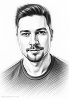 Изображение, созданное с помощью Portrait Studio AI в режиме "Эскиз".