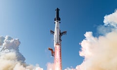 Запуск космического корабля. Ожидается, что в конечном итоге эта ракета заменит «Falcon 9» в качестве основного транспортного средства компании SpaceX.