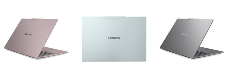 IdeaPad Slim 5 Ultra 14IWC11 в цветах Chill Blue, Dreamy Violey и Lowkey Grey.