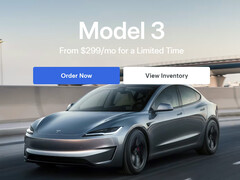 Аренда Model 3 теперь начинается от $299/месяц. (Источник изображения: Tesla)