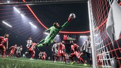 Рекламное изображение для EA Sports FC 26, демонстрирующее внутриигровой скриншот с геймплеем. (Источник изображения: EA)