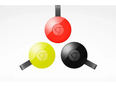 Изображение продукта, демонстрирующее Google Chromecast 2 в различных цветах. (Источник изображения: Google)