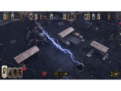 Скриншот из игры Shadow of the Road, демонстрирующий пошаговый бой в игре. (Источник изображения: Steam)