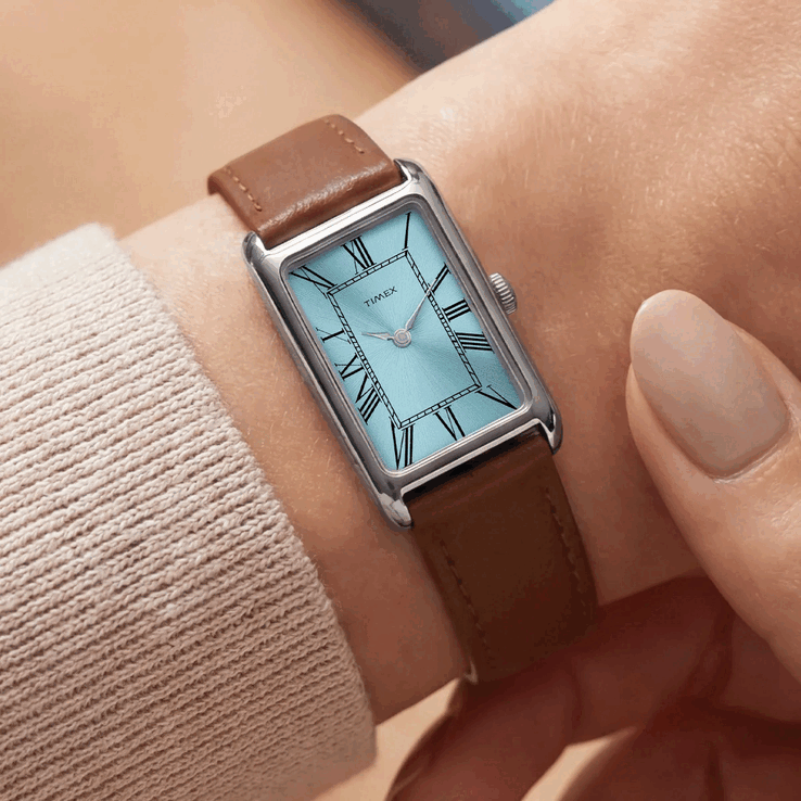 Часы Timex 1976 Lexington Reissue Inspired TW2Y78900 поставляются с коричневым кожаным ремешком