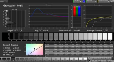 CalMAN grayscale (TrueTone)