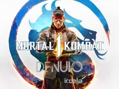 Изображён баннер с информацией о системе защиты Denuvo для игры Mortal Kombat 1