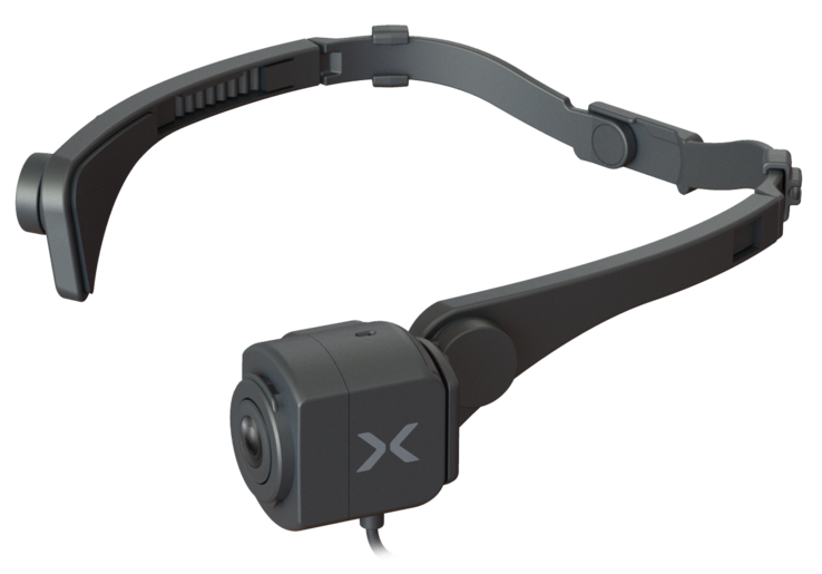Xacti CX-WL100 можно носить с помощью крепления на голову, позволяющего компактной камере снимать с точки зрения пользователя.