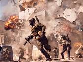 Изображение, показывающее команду, спасающуюся от взрыва в Battlefield 6. (Источник изображения: DICE)