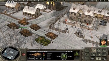На снимке: скриншот игрового процесса из игры «Codename Panzers – Phase One».