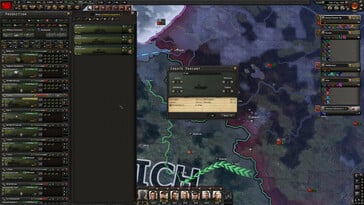 На снимке: скриншот игрового процесса из игры Hearts of Iron IV.