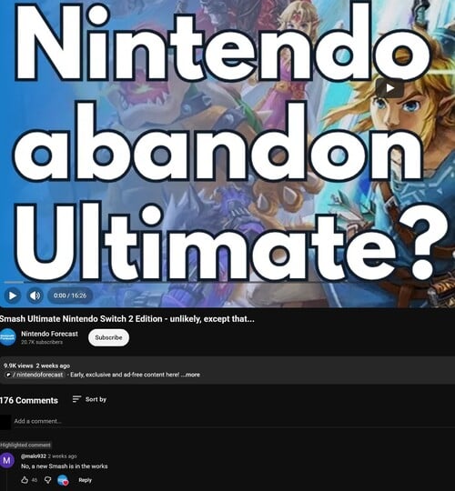 Malo392 раскрыл информацию о новой игре Super Smash Bros. Switch 2