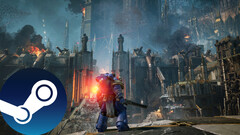 Скриншот из игры Warhammer 40,000: Space Marine 2, демонстрирующий арт окружения в игре. (Источник: Steam - Отредактировано)