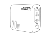 Новое 4-портовое настенное зарядное устройство Anker Zolo мощностью 70 Вт (на фото), как сообщается, будет оснащено складной вилкой. (Источник изображения: @AnkerInsider on X/Twitter)