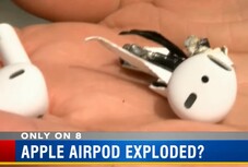 Взорвавшийся наушник Apple AirPod (Изображение: WFLA News)