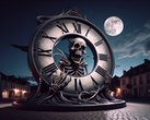 Часы Death Clock от YouTuber Vsauce показывают время, оставшееся до смерти, и призваны напомнить пользователям о быстротечности жизни. (Источник изображения: DallE3)