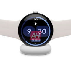 Часы Pixel Watch 4&quot; на зарядном устройстве. (Источник изображения: Android Headlines)