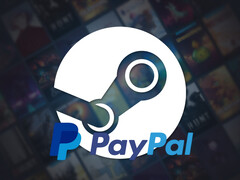 Показан фон Steam с логотипом PayPal (Источник изображения: Steam, PayPal с правками)