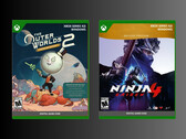 Показаны розничные коробки Outer Worlds 2 и Ninja Gaiden 4 для Xbox (Источник изображения: PNP Games)