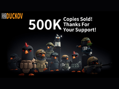 Объявление от разработчиков Escape from Dukov о продаже 500 000 копий (источник изображения: Escape from Duckov X)