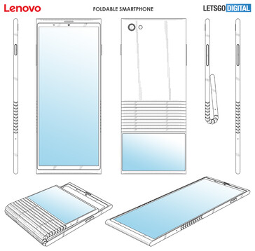 Патентные схемы Lenovo. (Изображение: LetsGoDigital)