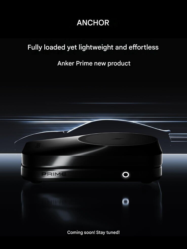 Тизерный плакат для беспроводной зарядной станции Prime от Anker
