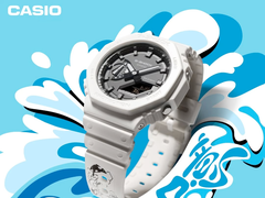 Промо-изображение для новых часов Casio G-Shock GA-2100-7APRY-KIT