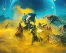 Изображение, показывающее команду, сражающуюся с монстрами в игре Helldivers 2. (Источник изображения: Arrowhead) 