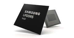 Новейший 16-ГБ модуль оперативной памяти LPDDR5 от Samsung. (Изображение: Samsung)