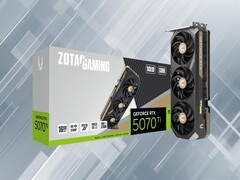 Показан графический процессор Zotac RTX 5070 Ti (Источник изображения: Zotac с правками)