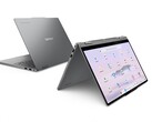 Lenovo Chromebook Plus 2-в-1 оснащен 14-дюймовым IPS-дисплеем с поддержкой сенсорного ввода. (Источник изображения: Lenovo)
