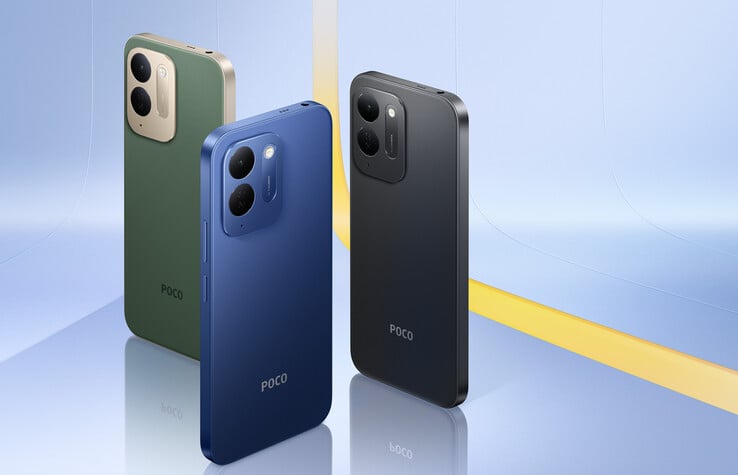 Poco C95 Pro выпускается в черном, синем и зеленом цветах.